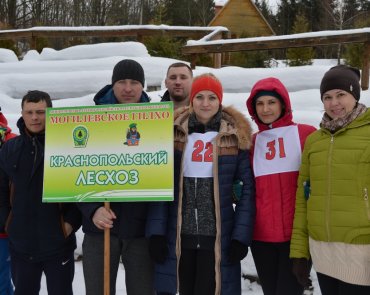 Команда лесхоза на зимней областной спартакиаде