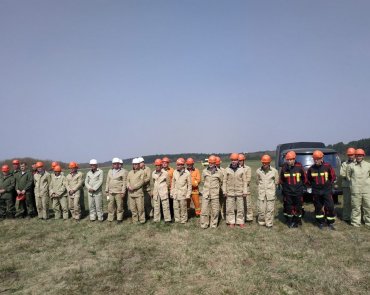 Торжественное открытие областных соревнований по лесопожарному мастерству