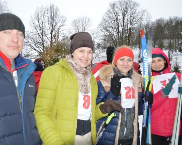 участники команды по лыжным гонкам,областная зимняя спартакиада,2019