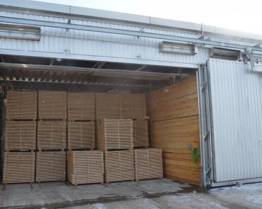 Загрузка сушильной камеры